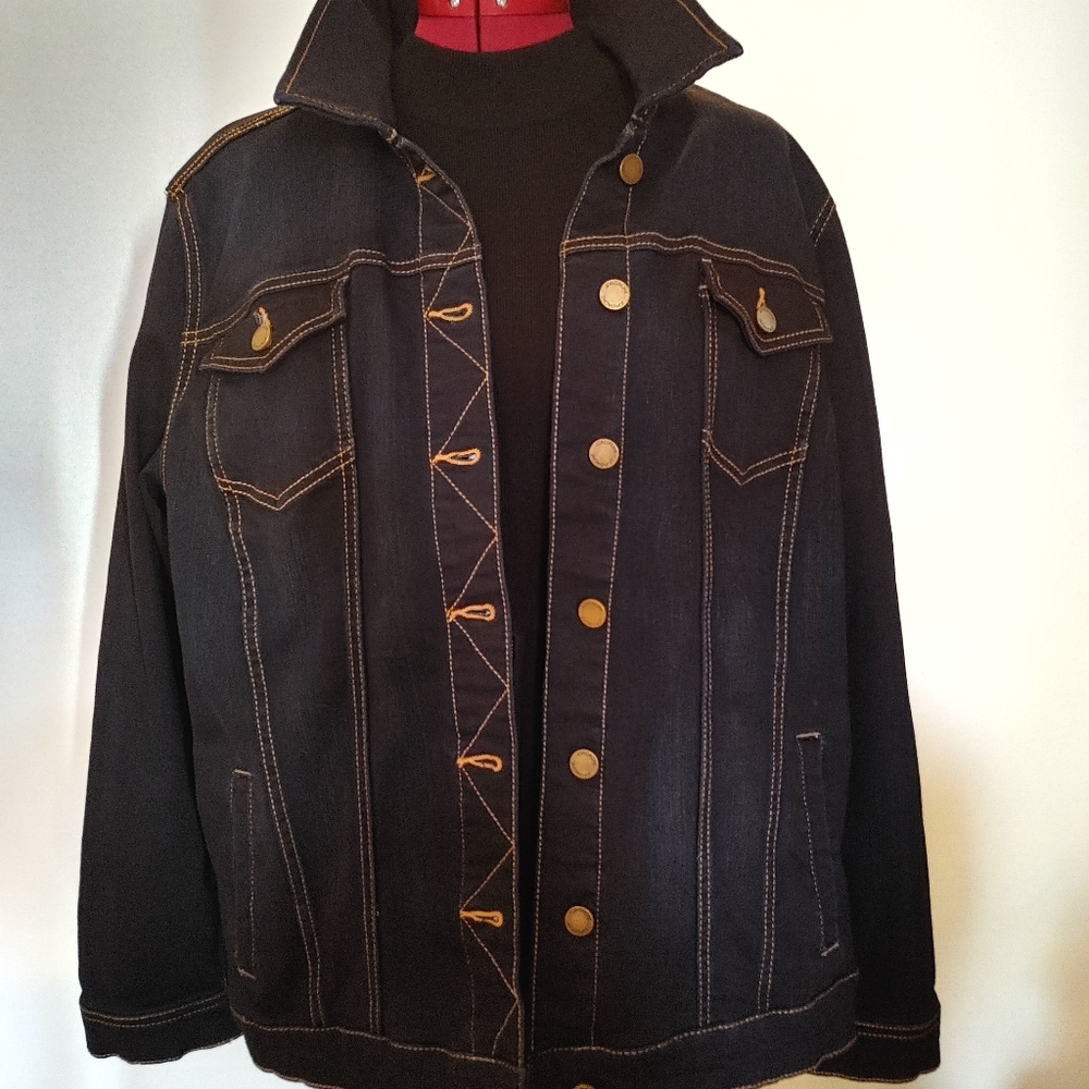 Jordache stretch denim jean jacket
